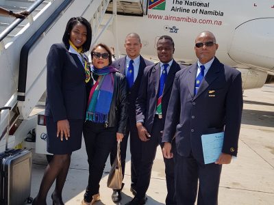 Namibia - Arriving by Air Namibia in Windhoek