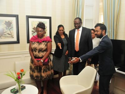 High Commissioner Nghiwete's first visit to Mauritius